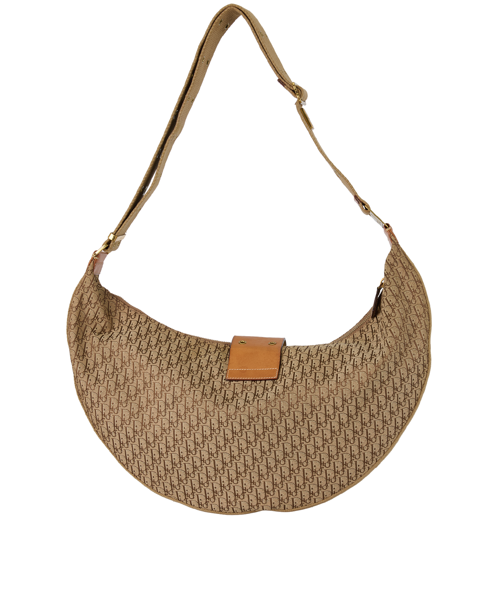 Street Chic Hobo, &pound;695, Handbags, Beige, Canvas, Back view